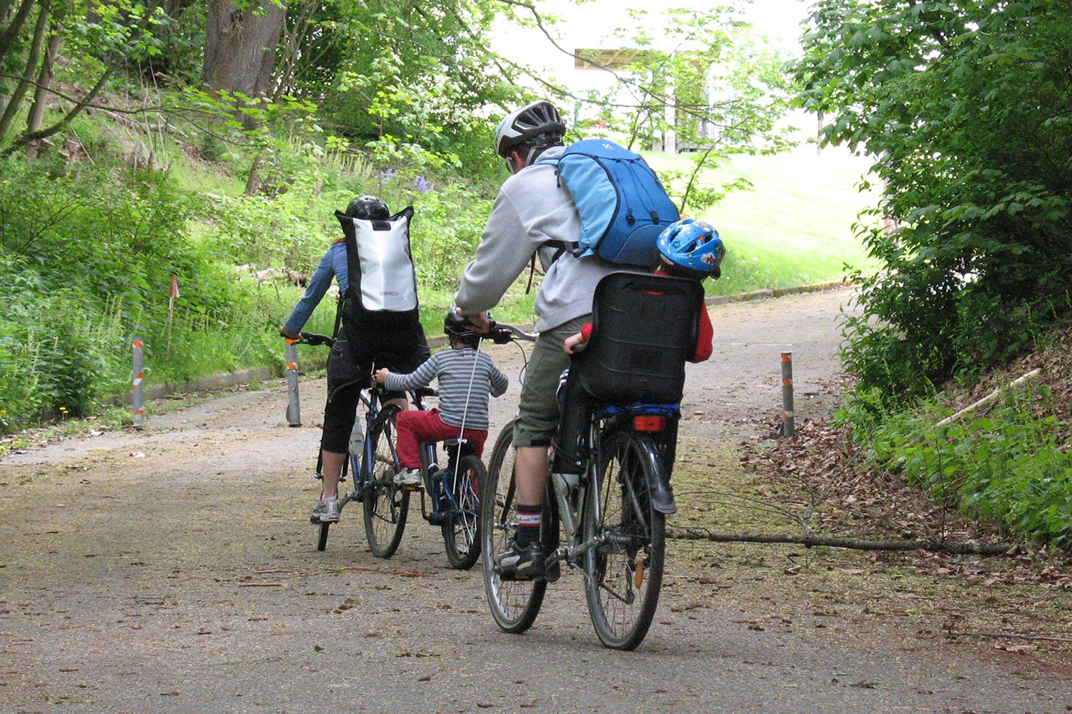 Discovery Park family biking
